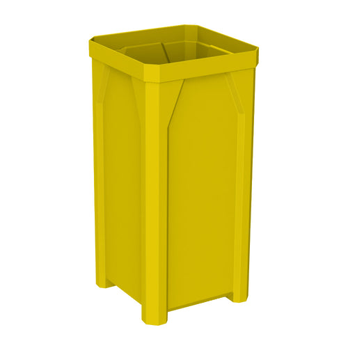 22 Gallon Square Classic Receptacle - Blue - Anchorline Supply