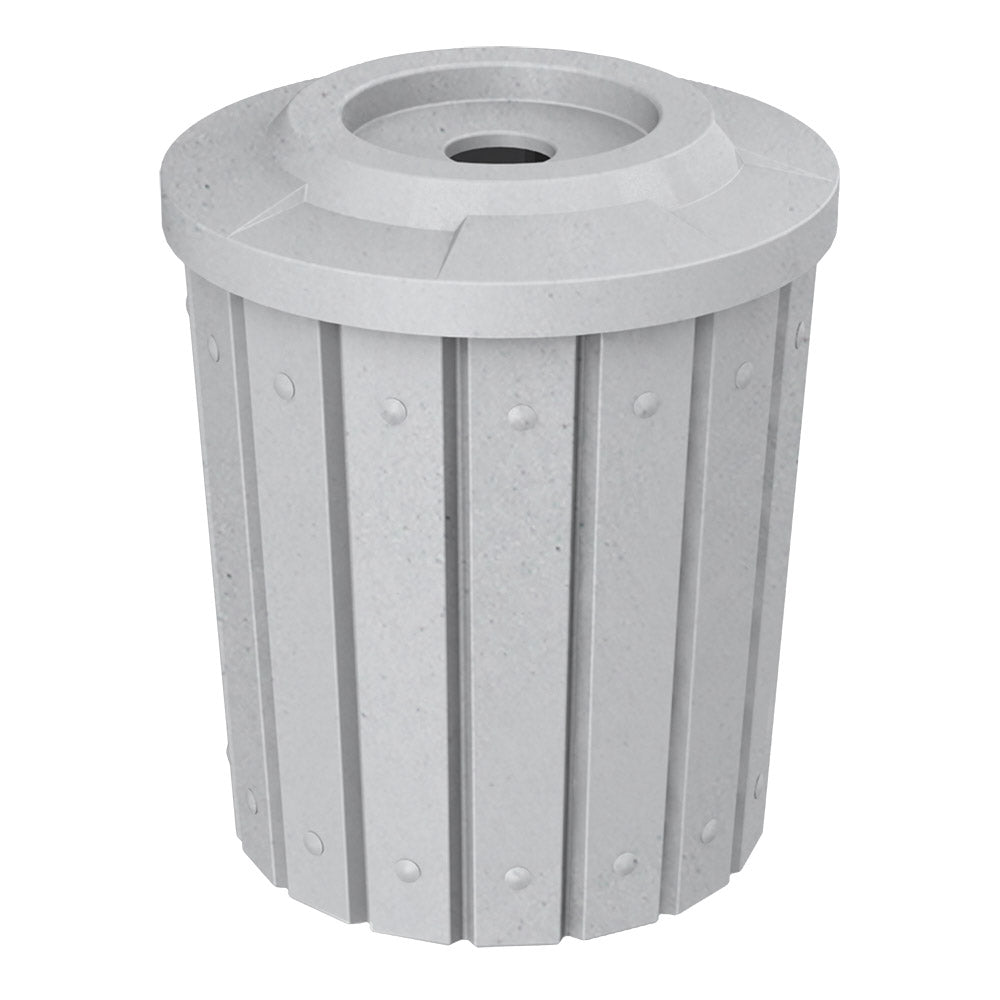 42 Gallon Signature Round | Flat Top with 5" hole - Assembly - Orange - Anchorline Supply