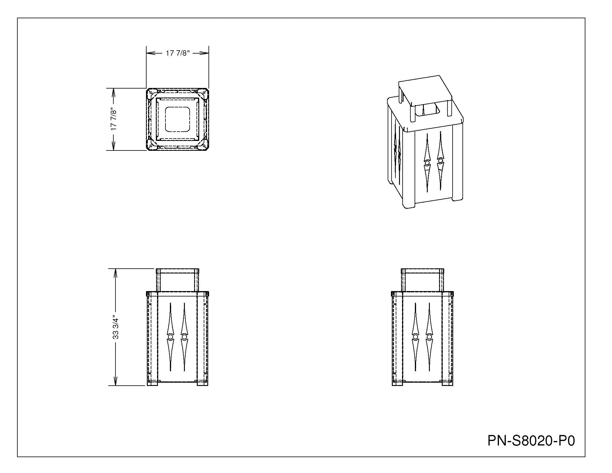 32 Gallon Steel Square | Cover Top - Assembly - Anchorline Supply