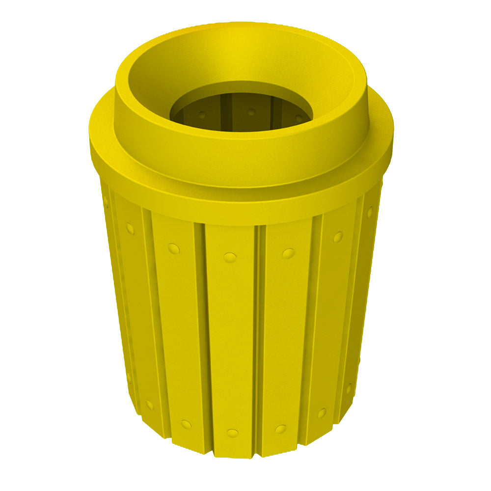 42 Gallon Signature Round | Funnel Top with 11.5" Hole - Assembly - Brown - Anchorline Supply