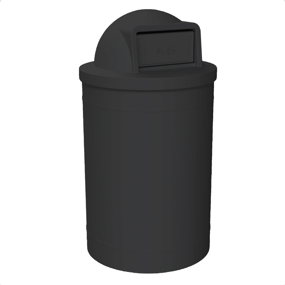 55 Gallon Classic Round | Dome Top - Assembly - White - Anchorline Supply