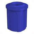 42 Gallon Classic Round | Flat Lid with 5" hole - Assembly - Blue - Anchorline Supply