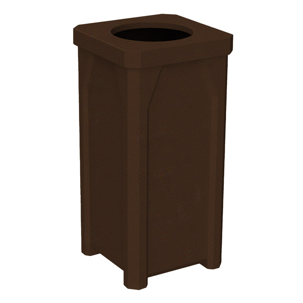 22 Gallon Classic Square | 11.5" Recycle Lid Assembly - Green Granite - Anchorline Supply