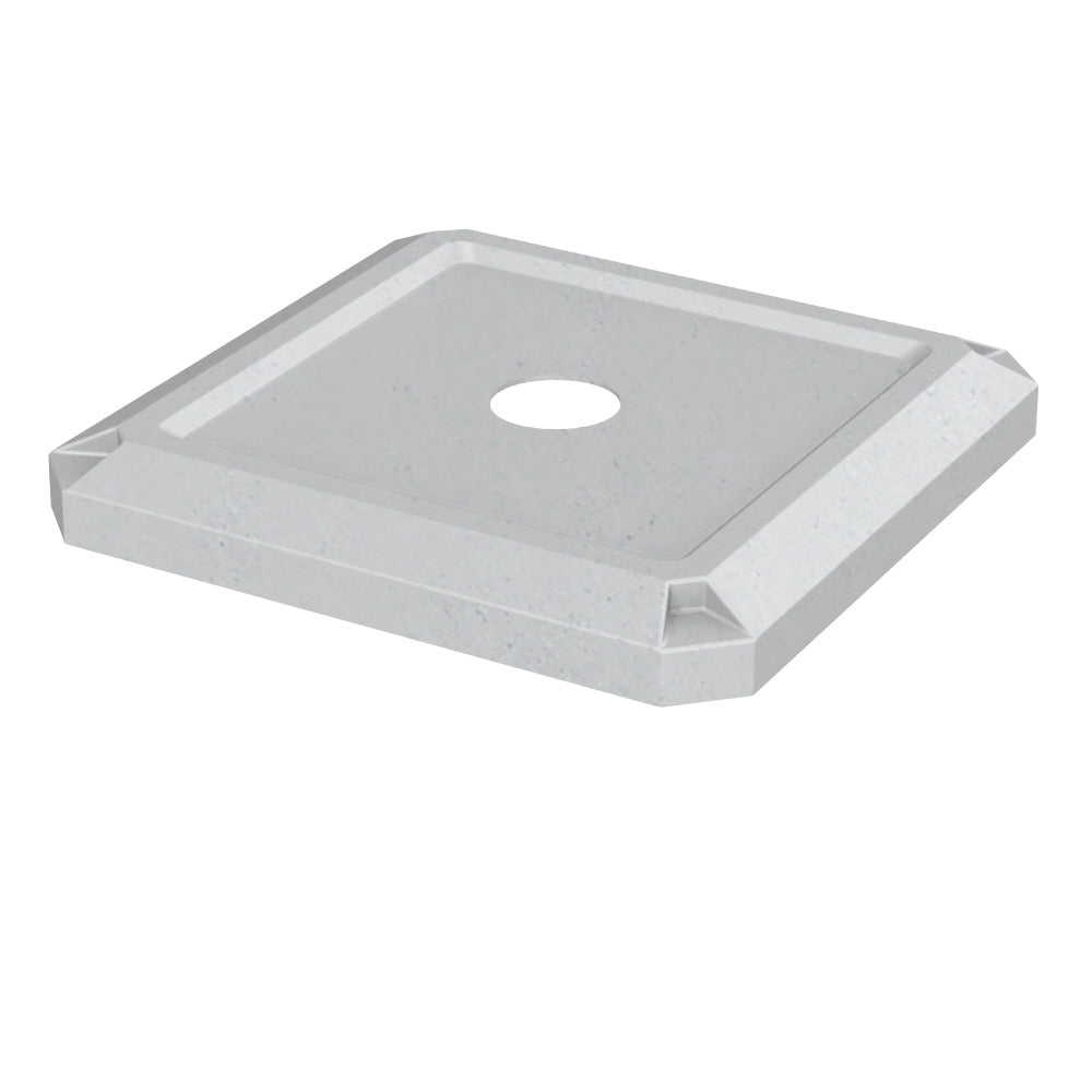 5" Recycle Lid (fits 52 gallon square) - Red - Anchorline Supply
