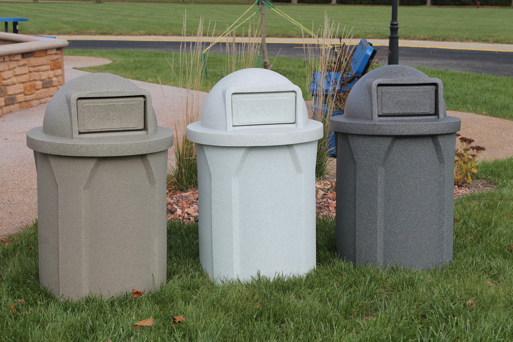 3-PACK Dome Top Lid (fits 42 & 55 gallon round) - Brown - Anchorline Supply