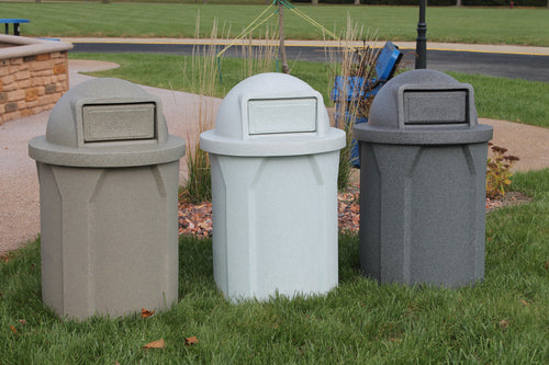 3-PACK Dome Top Lid (fits 42 & 55 gallon round) - Brown - Anchorline Supply
