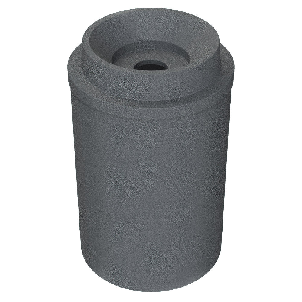 55 Gallon Classic Round | Funnel with 5"Hole Lid - Assembly - Yellow - Anchorline Supply