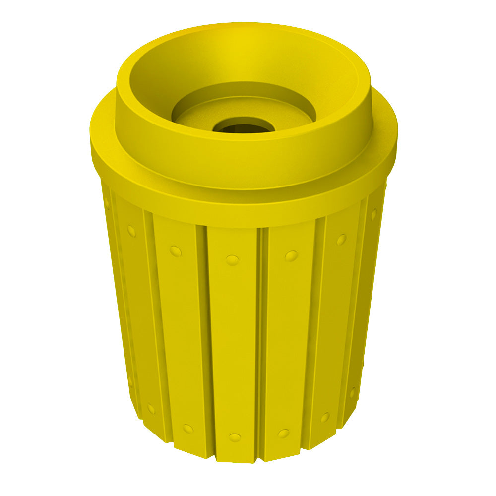 42 Gallon Signature Round | Funnel Top with 5" Hole - Assembly - Brown - Anchorline Supply