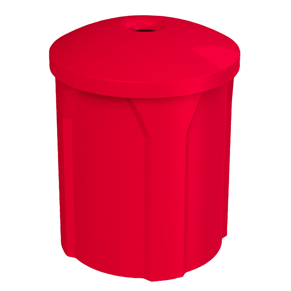 42 Gallon Classic Round | Mushroom Lid - Assembly - Orange - Anchorline Supply