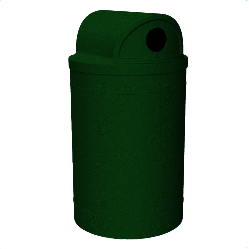 55 Gallon Classic Round | 2-Way with 5" inch holes Top - Assembly - Black - Anchorline Supply