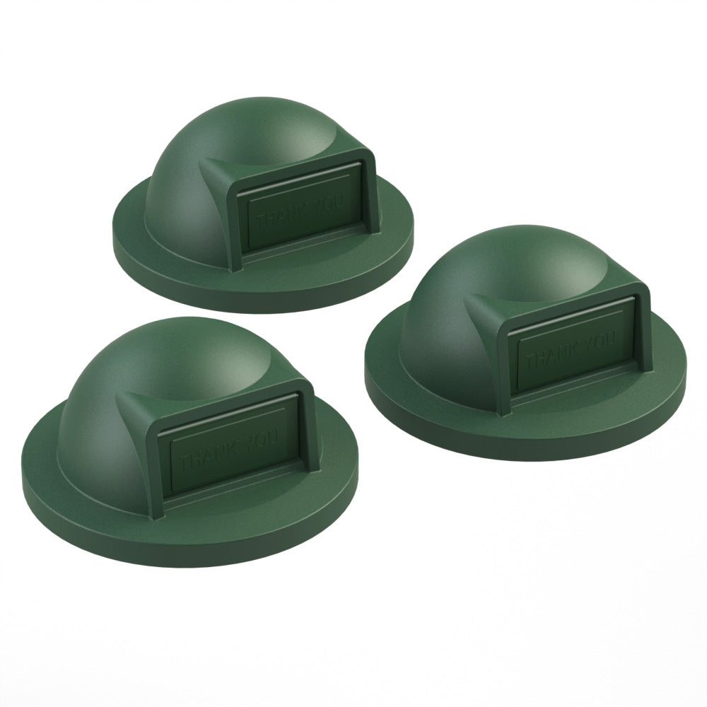 3-PACK Dome Top Lid (fits 42 & 55 gallon round) - Blue - Anchorline Supply