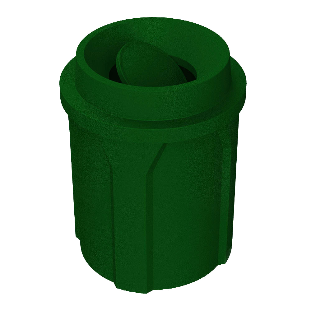 42 Gallon Classic Round | Funnel Lid with Bug Barrier - Assembly - White - Anchorline Supply
