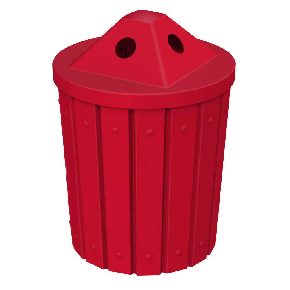 42 Gallon Signature Round | Pyramid Top - Assembly - Orange - Anchorline Supply