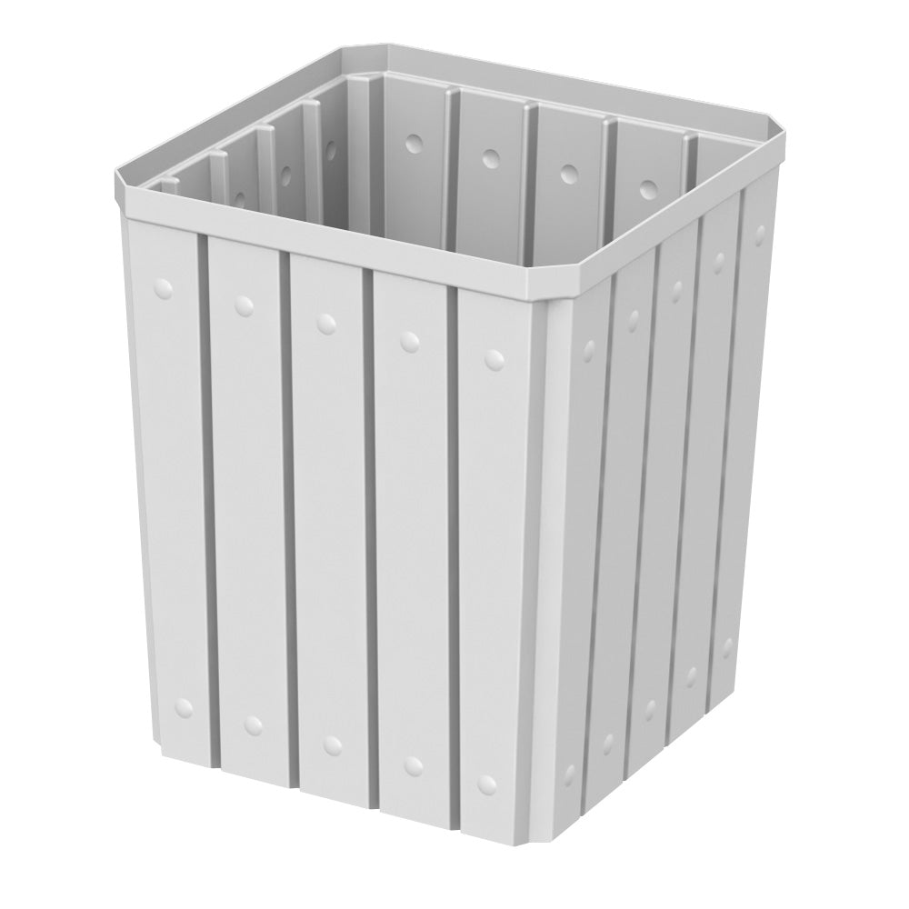 52 Gallon Square Signature Receptacle - Black - Anchorline Supply