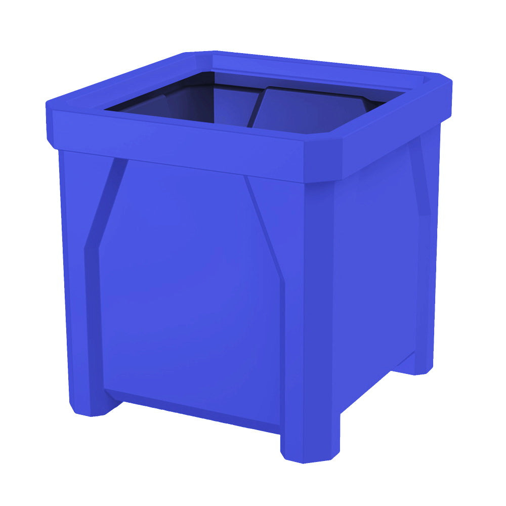 16" Square Plastic Planter - Orange - Anchorline Supply