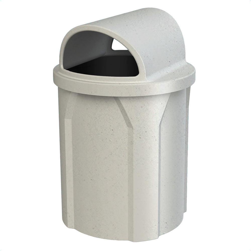 42 Gallon Classic Round | 2-Way Open Lid - Assembly - Yellow - Anchorline Supply