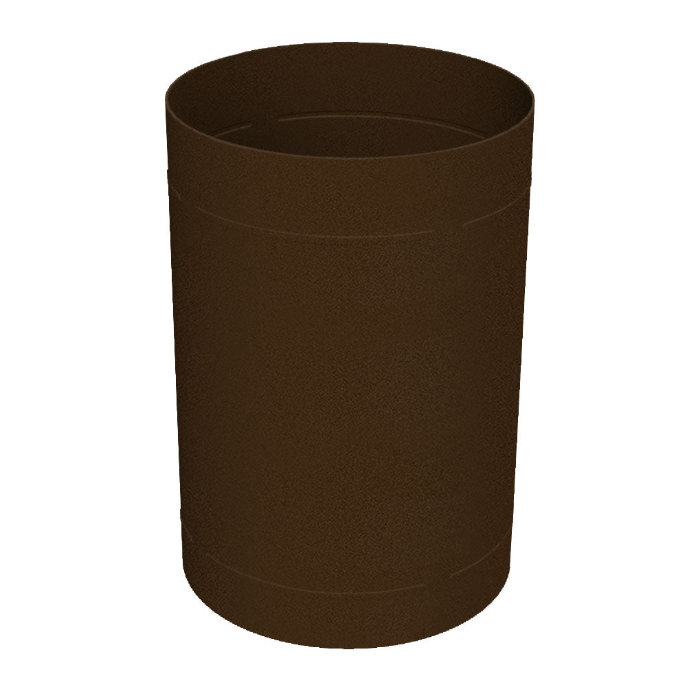 55 Gallon Round Classic Receptacle - Brown Granite - Anchorline Supply