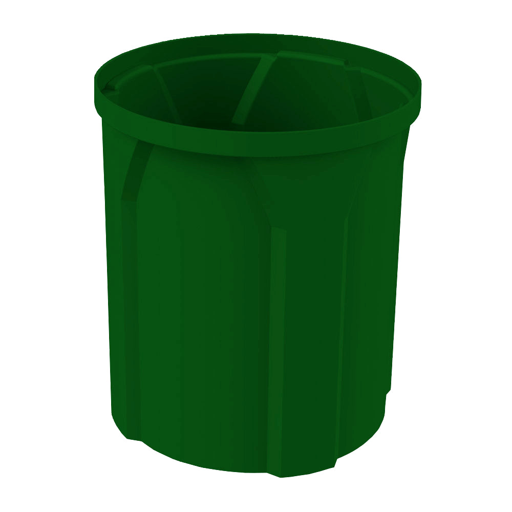 42 Gallon Round Classic Receptacle - Green - Anchorline Supply
