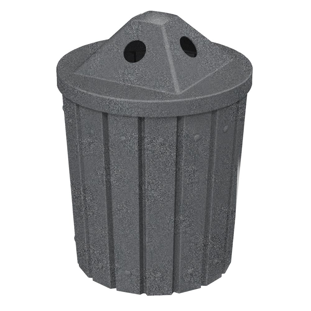 42 Gallon Signature Round | Pyramid Top - Assembly - White - Anchorline Supply