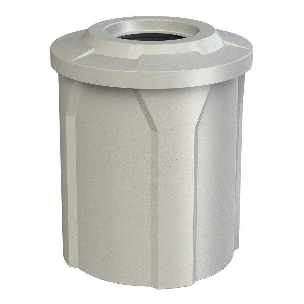 42 Gallon Classic Round | Flat Lid with 11.5" hole - Assembly - Yellow - Anchorline Supply