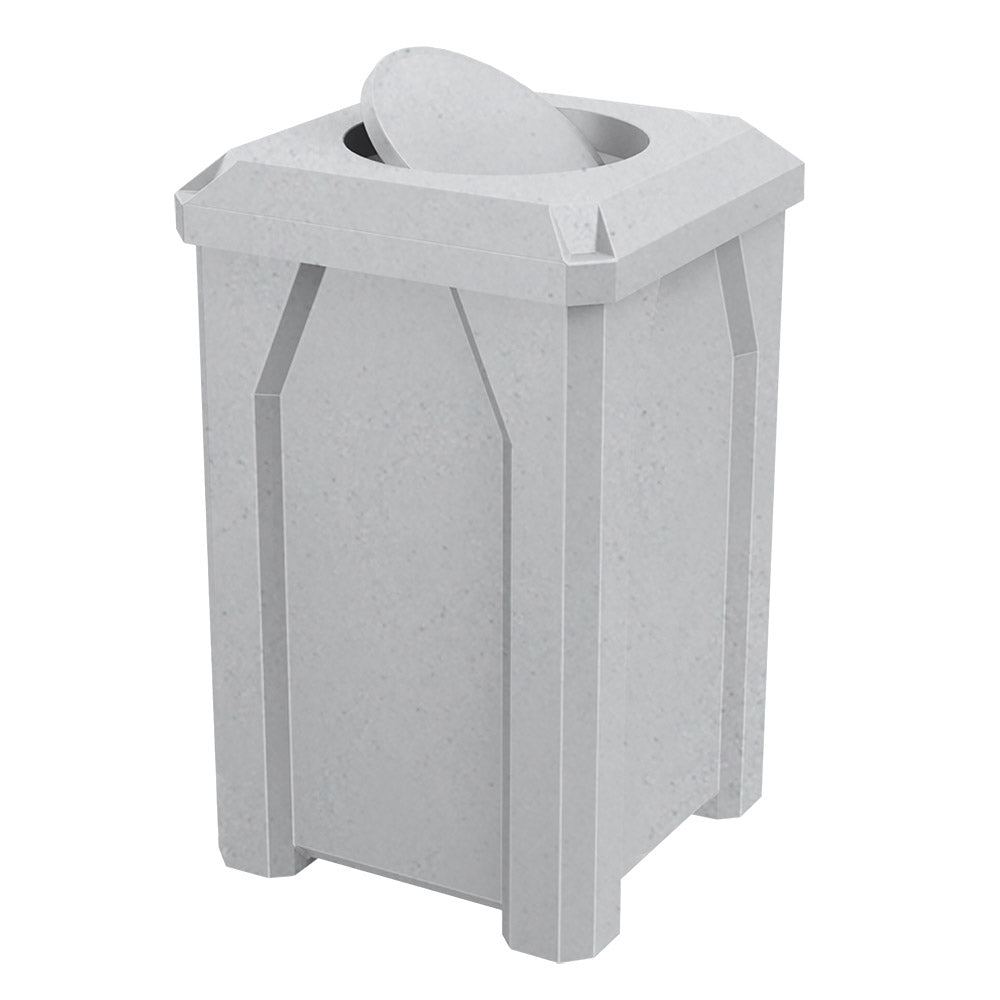 32 Gallon Classic Square | Bug Barrier Lid - Assembly - Yellow - Anchorline Supply