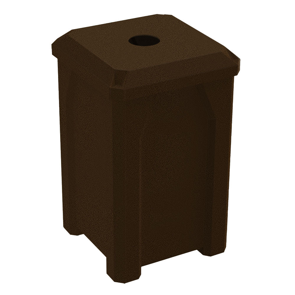 32 Gallon Classic Square | 5" Recycle Lid - Assembly - Green Granite - Anchorline Supply