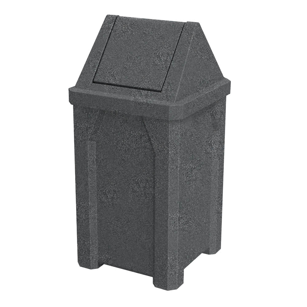 32 Gallon Classic Square | Swing Top Lid - Assembly - Yellow - Anchorline Supply