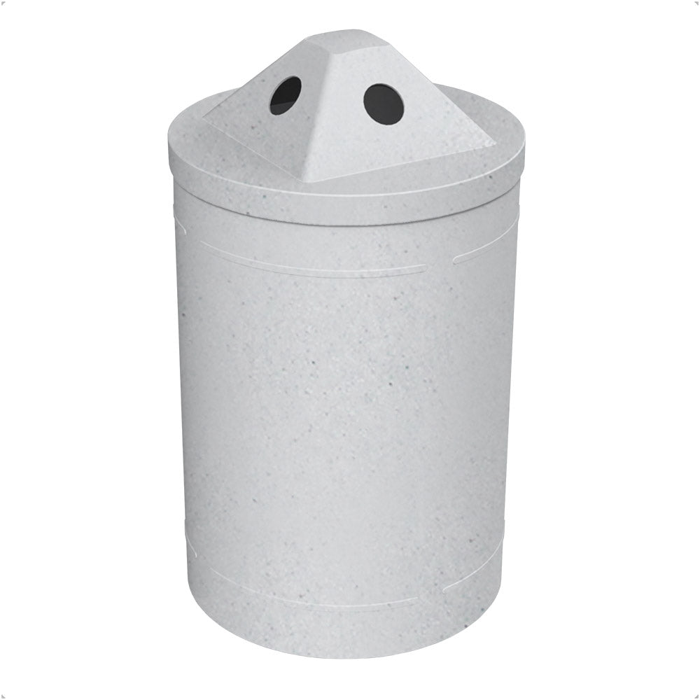 55 Gallon Classic Round | Pyramid with 3.5" holes Top - Assembly - Red - Anchorline Supply