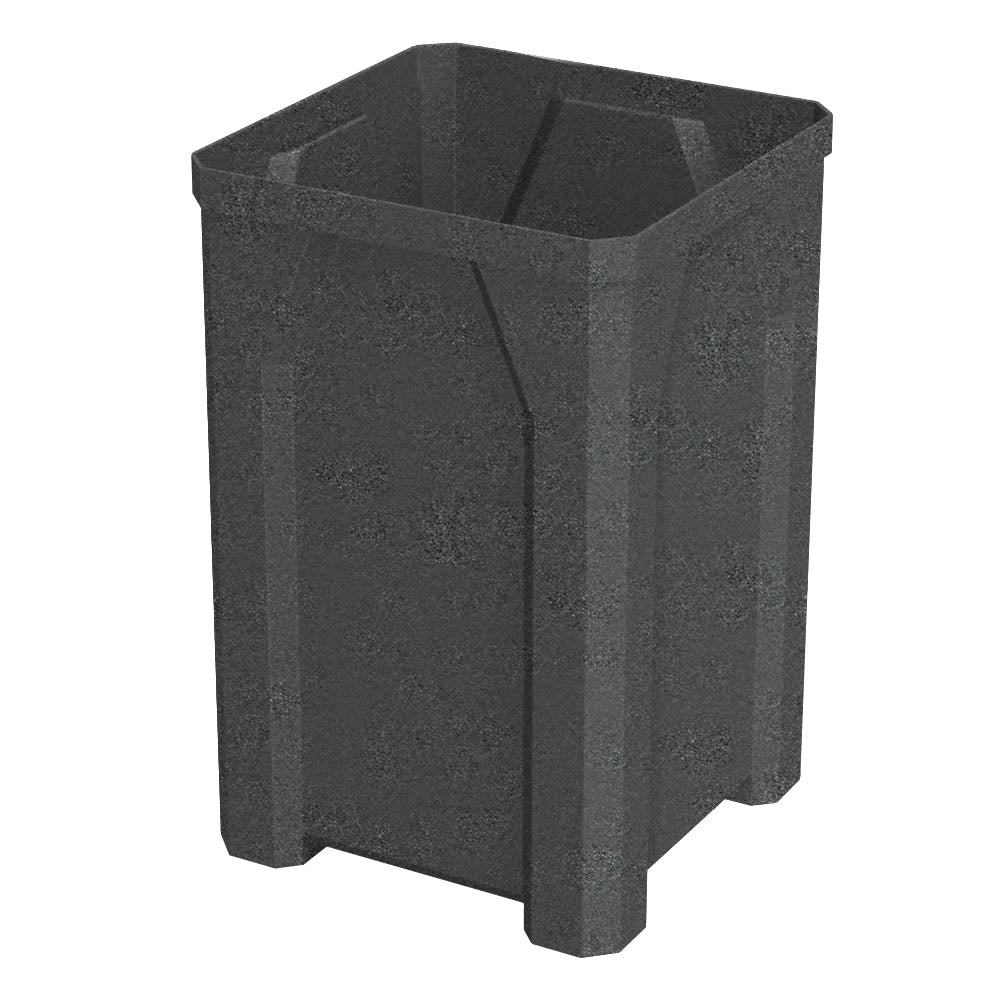 32 Gallon Square Classic Receptacle - Yellow - Anchorline Supply