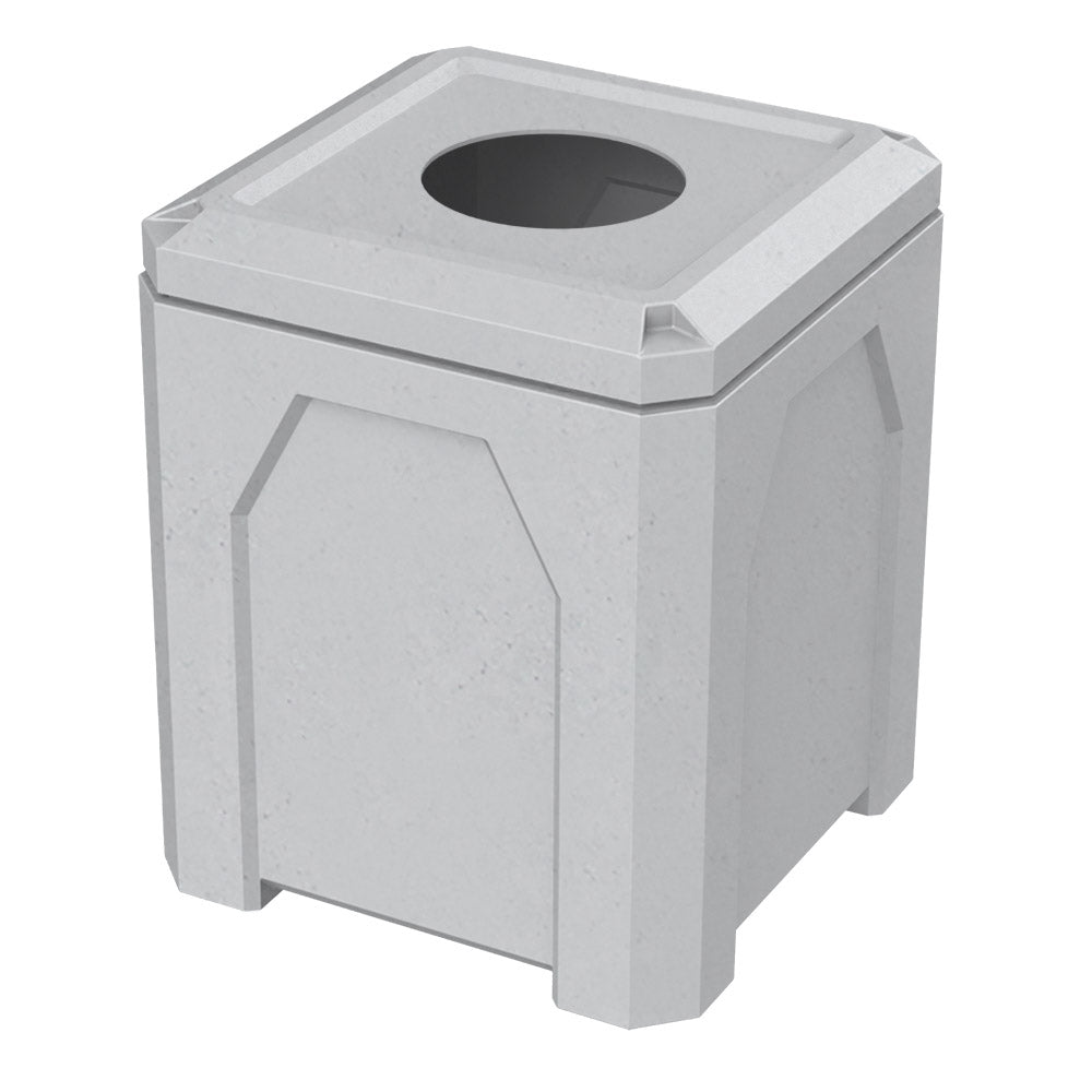 52 Gallon Classic Square | 11.5" Recycling Lid - Assembly - Yellow - Anchorline Supply