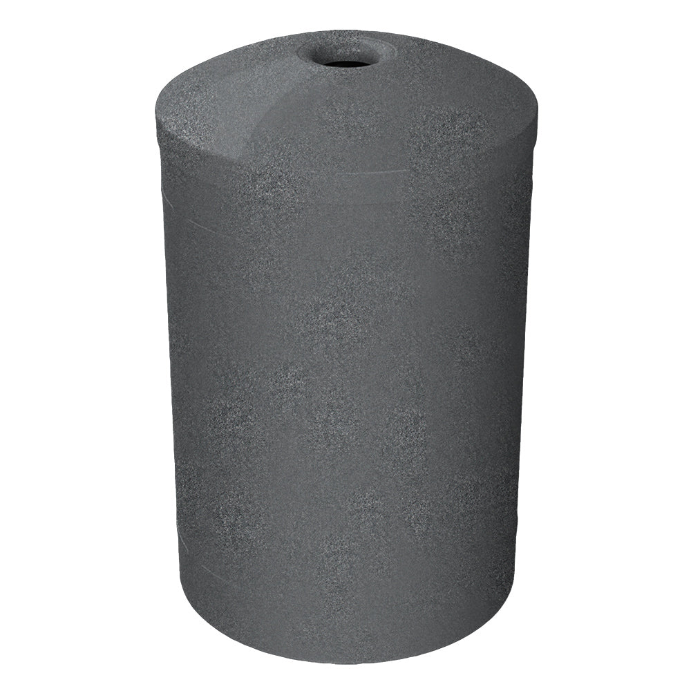 55 Gallon Classic Round | Mushroom Top Lid - Assembly - Green Granite - Anchorline Supply