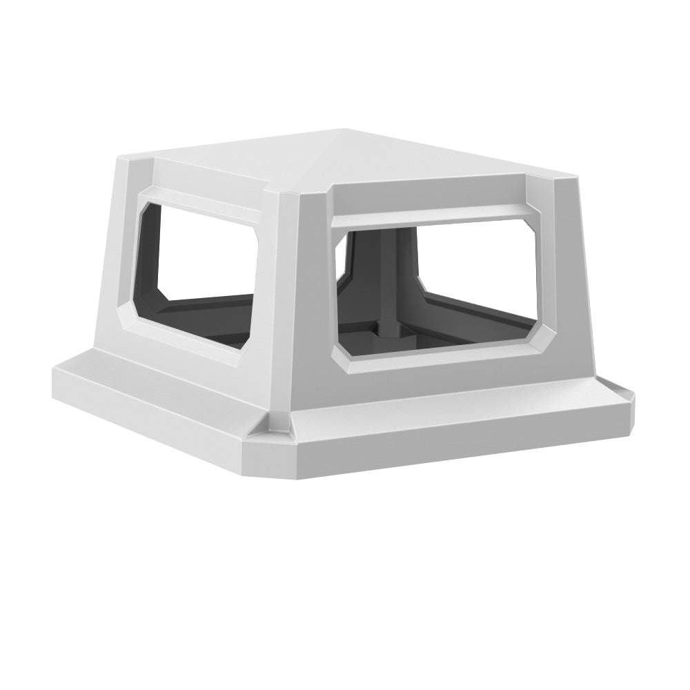 4-Way Top Lid (fits 52 gallon square) - Black - Anchorline Supply