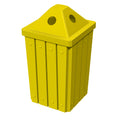 32 Gallon Signature Square | Pyramid Top Lid - Assembly - Blue - Anchorline Supply