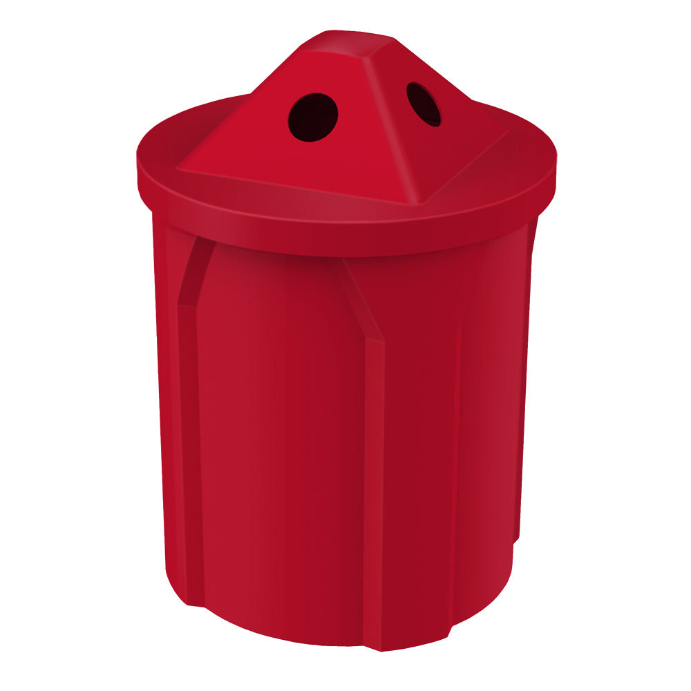42 Gallon Classic Round | Pyramid Top - Assembly - Green - Anchorline Supply