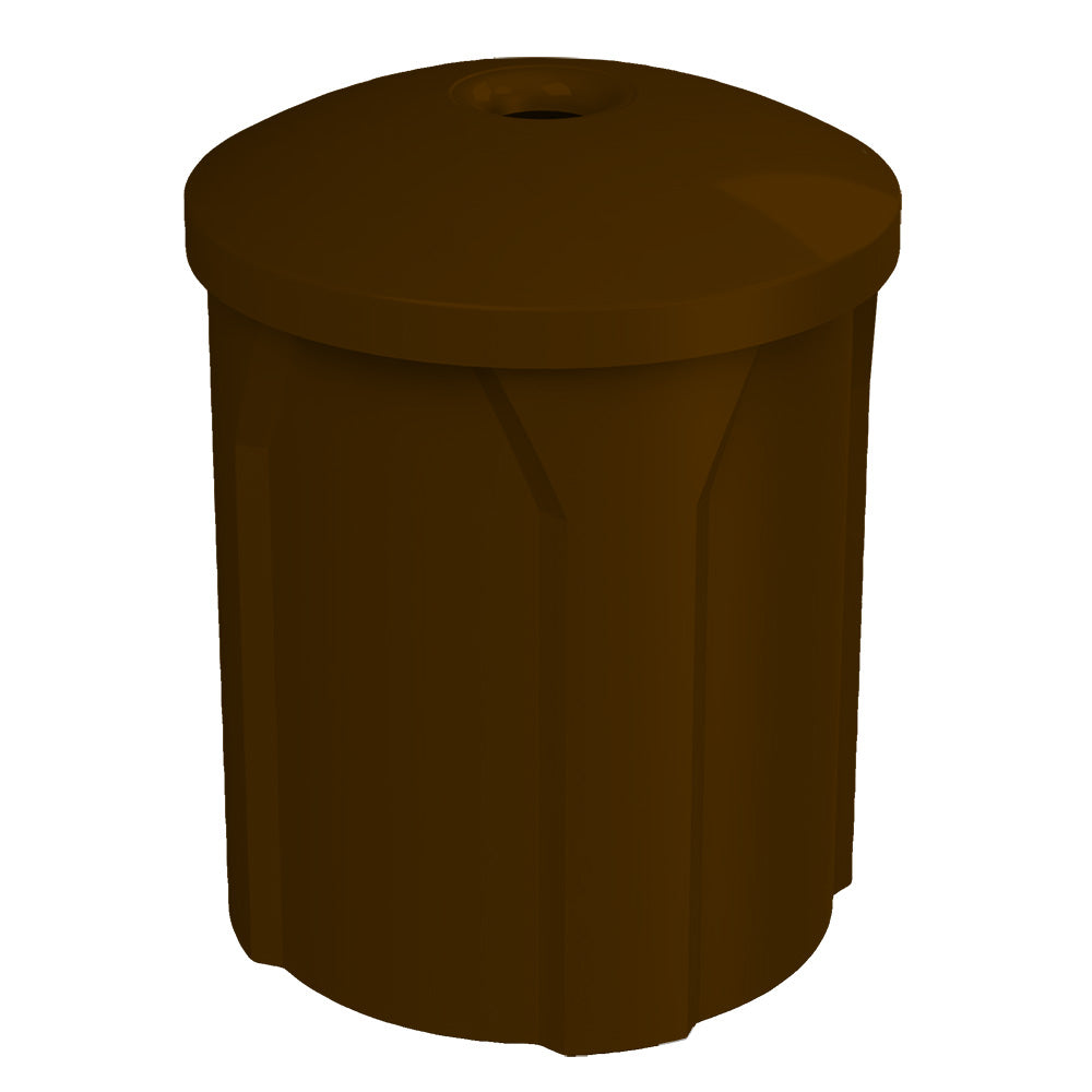 42 Gallon Classic Round | Mushroom Lid - Assembly - Brown - Anchorline Supply
