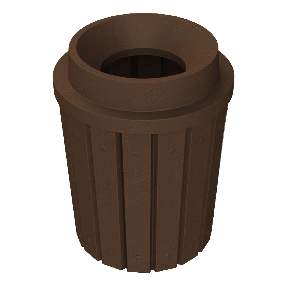 42 Gallon Signature Round | Funnel Top with 11.5" Hole - Assembly - Yellow - Anchorline Supply