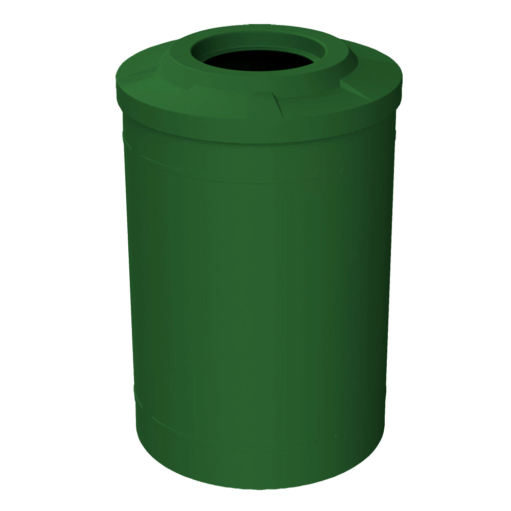 55 Gallon Classic Round | Flat top with 11.5" hole Lid - Assembly - Blue - Anchorline Supply