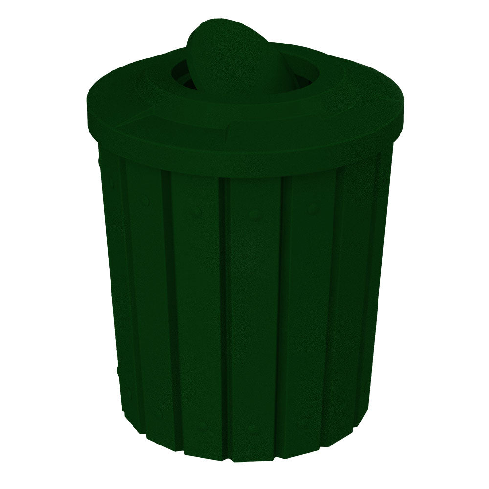 42 Gallon Signature Round | Flat Top with Bug Barrier - Assembly - White - Anchorline Supply