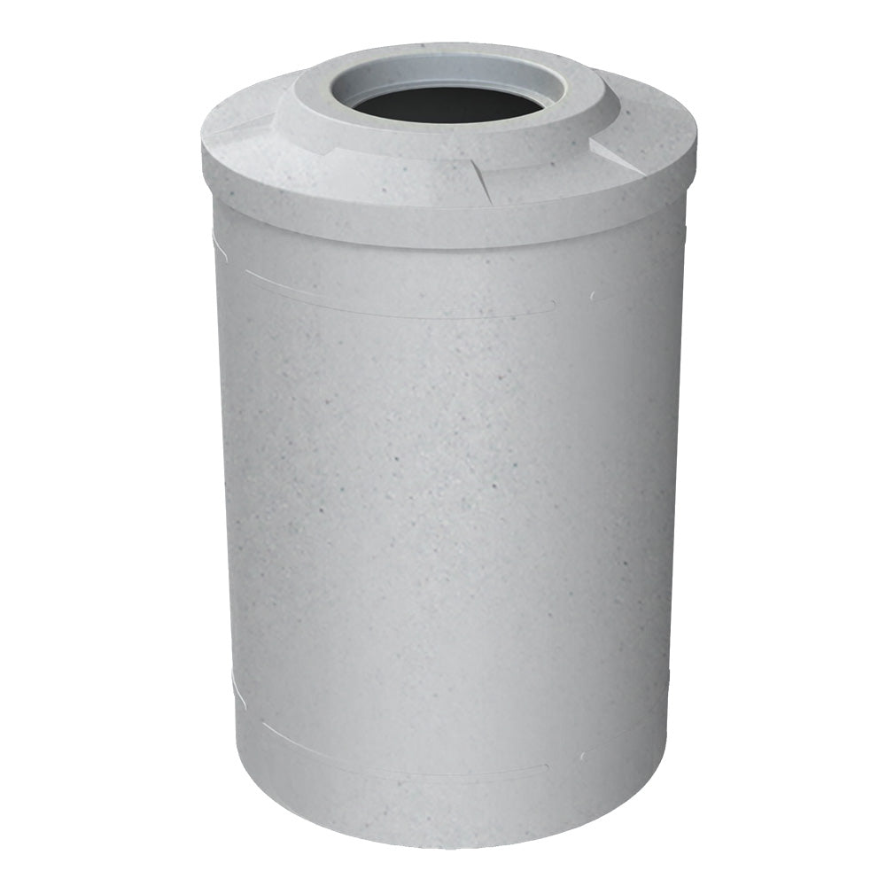 55 Gallon Classic Round | Flat top with 11.5" hole Lid - Assembly - Red - Anchorline Supply