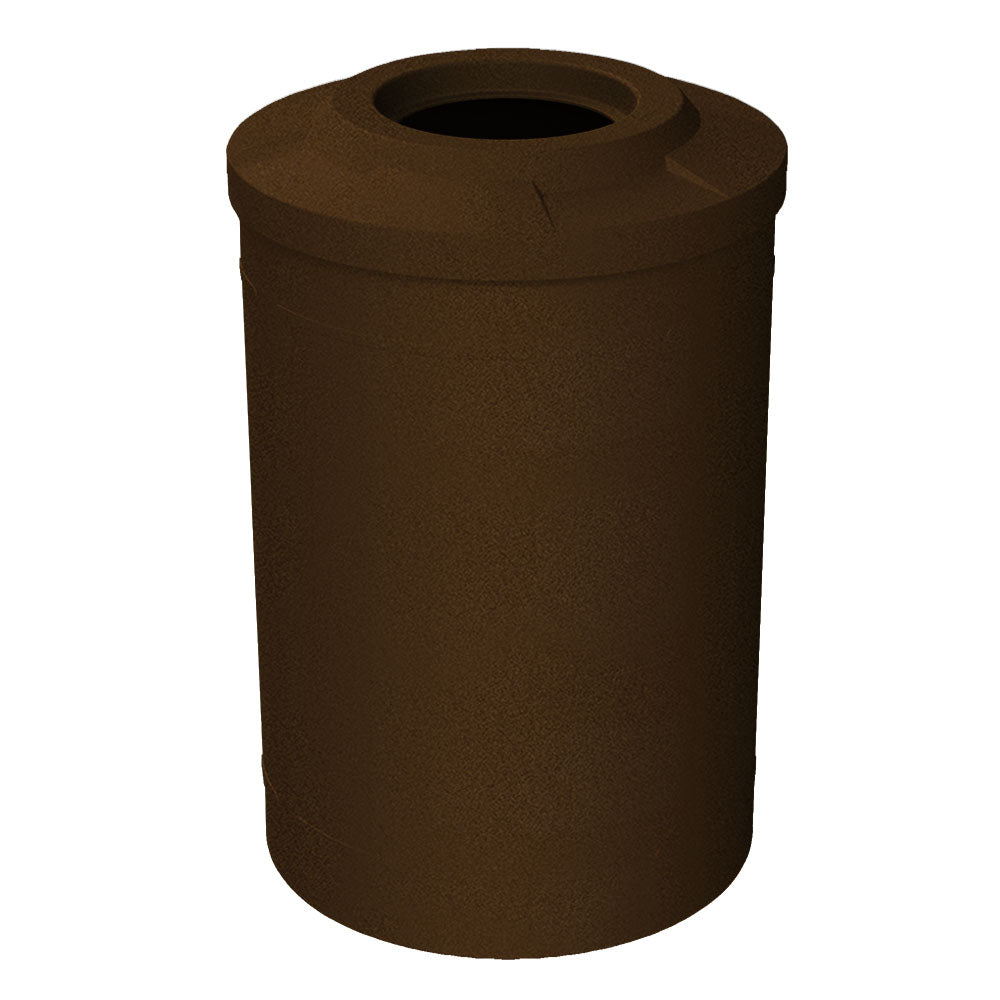 55 Gallon Classic Round | Flat top with 11.5" hole Lid - Assembly - White - Anchorline Supply