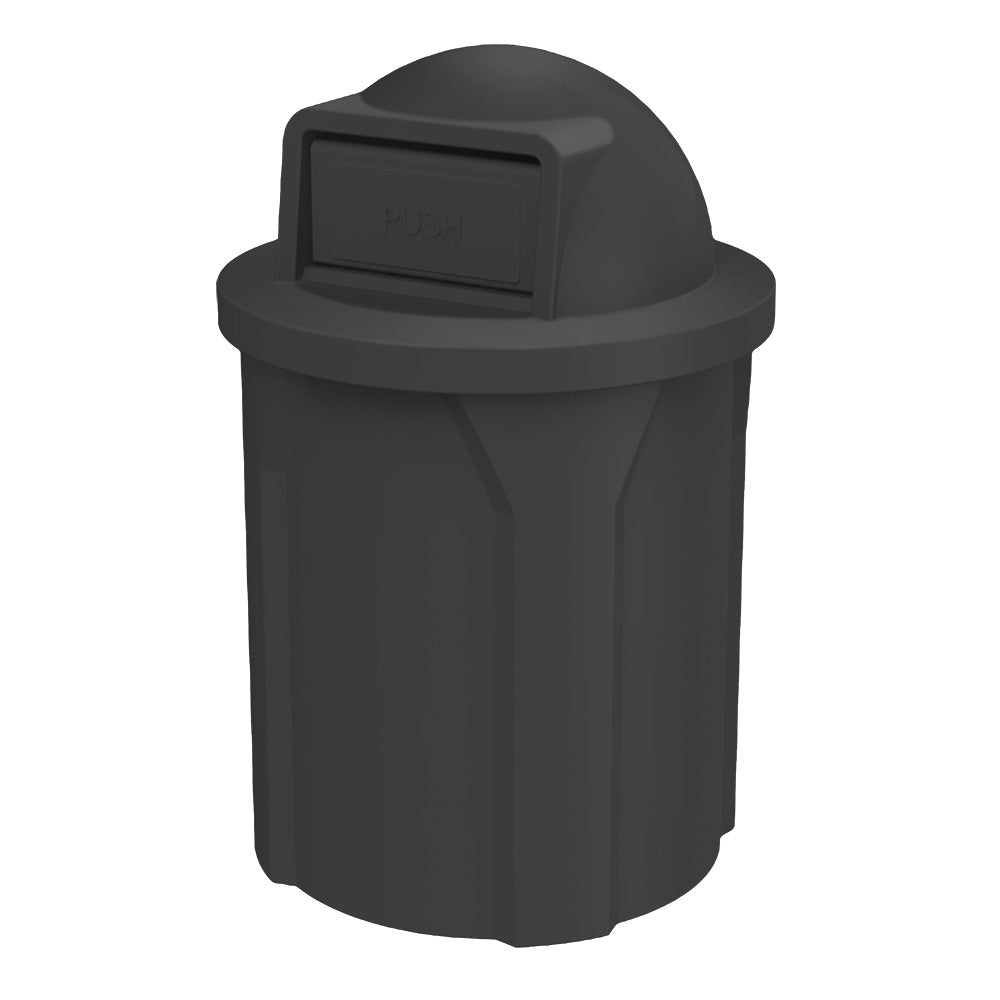 42 Gallon Classic Round | Dome Top Lid - Assembly - Green Granite - Anchorline Supply