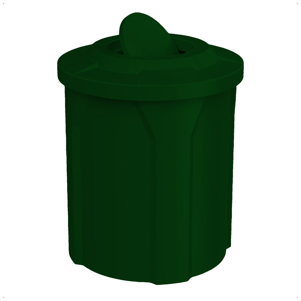 42 Gallon Classic Round | Bug Barrier Lid - Assembly - Yellow - Anchorline Supply