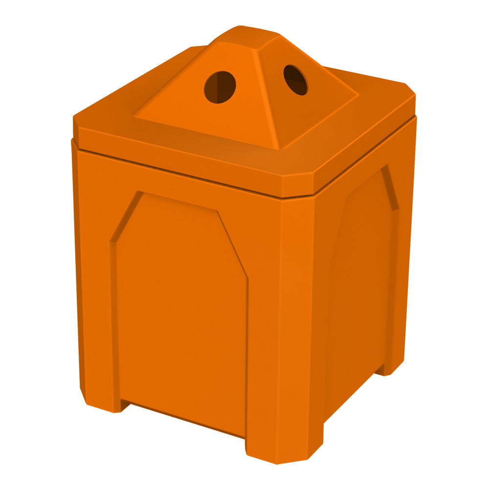 52 Gallon Classic Square | Pyramid Top - Assembly - Black - Anchorline Supply