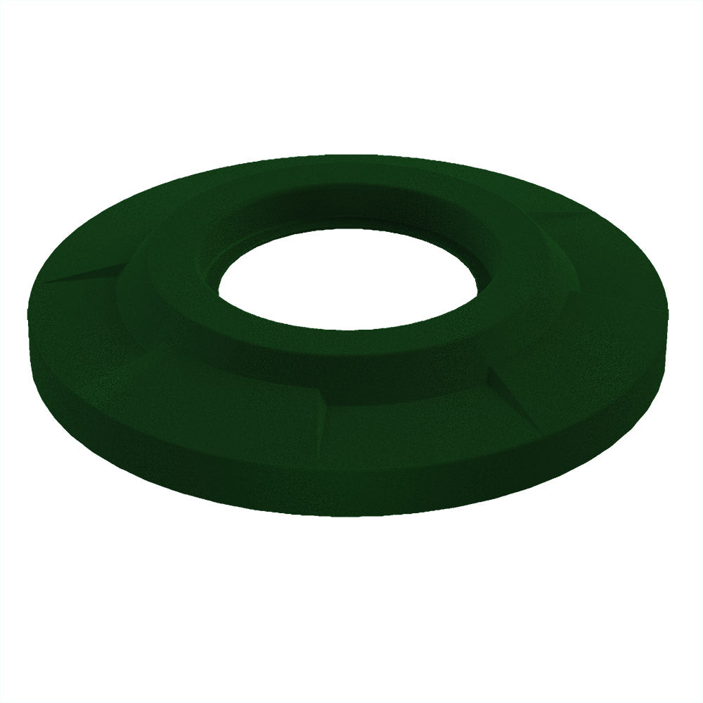 3-PACK - Flat Top with 11.5" Hole (fits 42 & 55 gallon round) - Green Granite - Anchorline Supply
