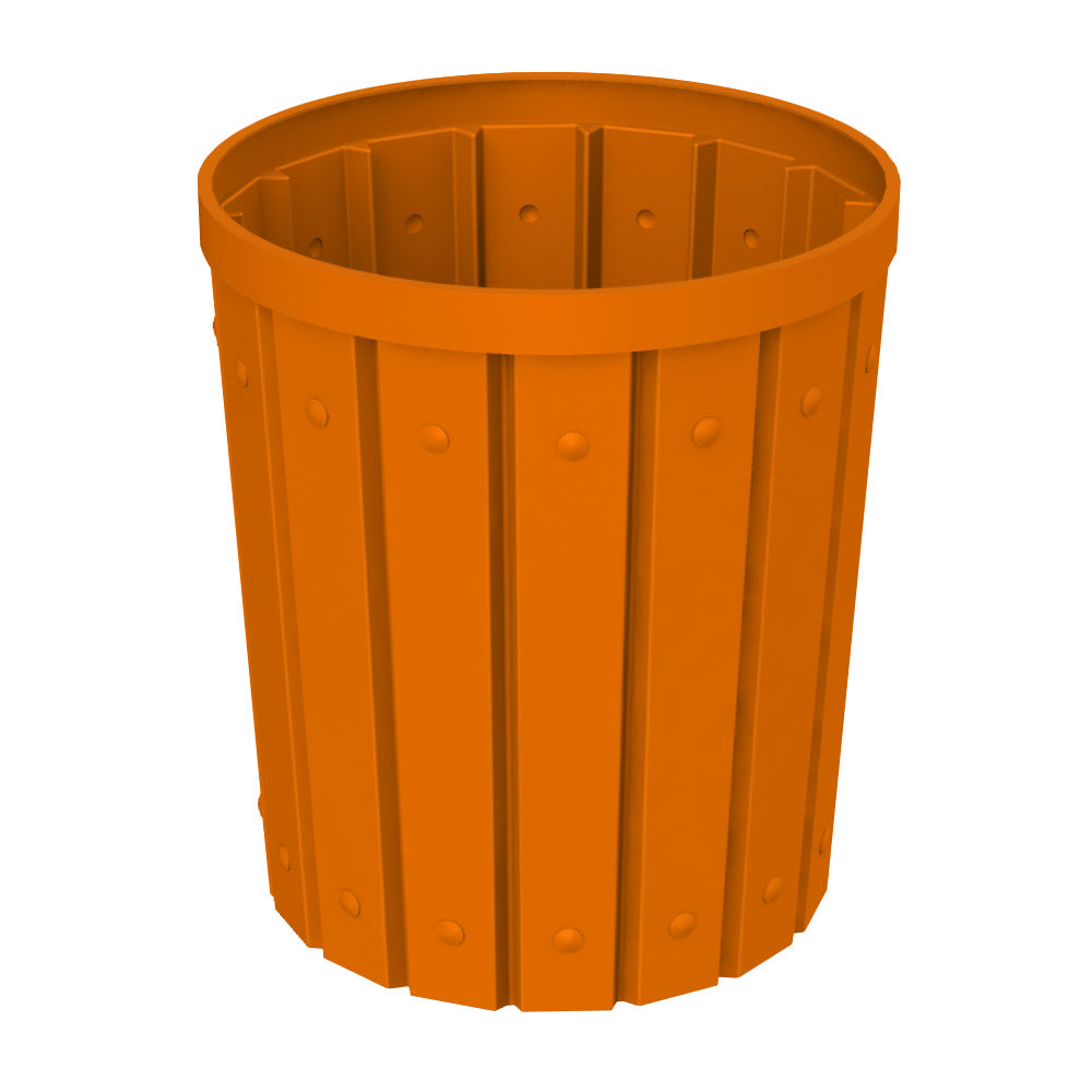 42 Gallon Round Signature Receptacle - Orange - Anchorline Supply
