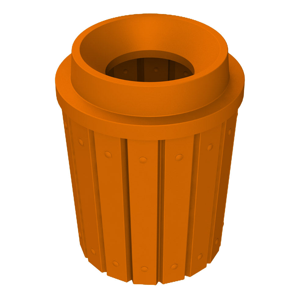 42 Gallon Signature Round | Funnel Top with 11.5" Hole - Assembly - Black - Anchorline Supply