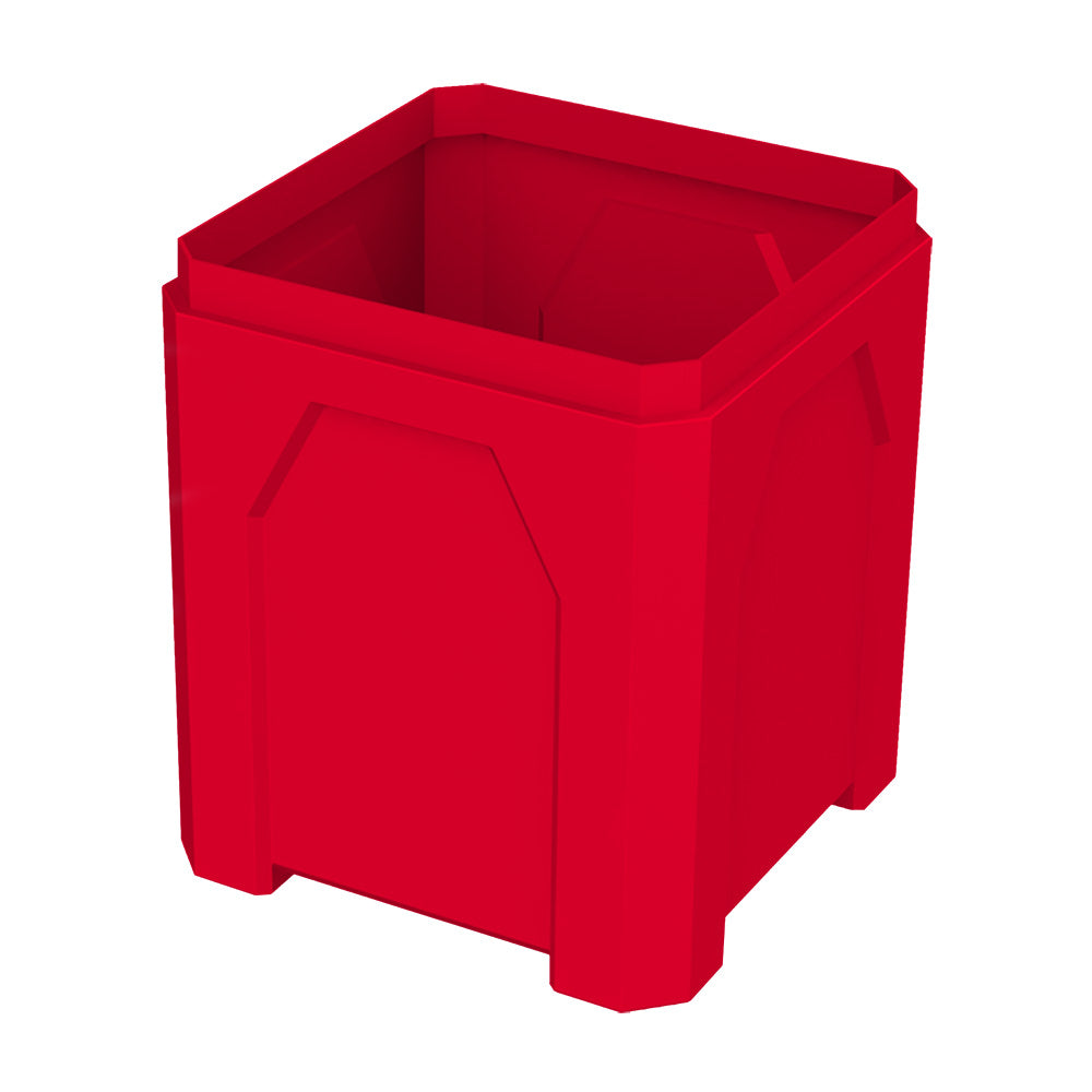 52 Gallon Square Classic Receptacle - Green Granite - Anchorline Supply