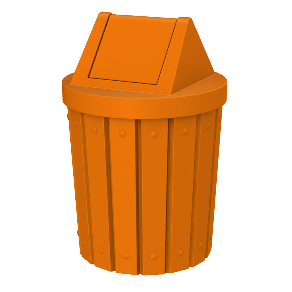 42 Gallon Signature Round | Swing Top - Assembly - Orange - Anchorline Supply