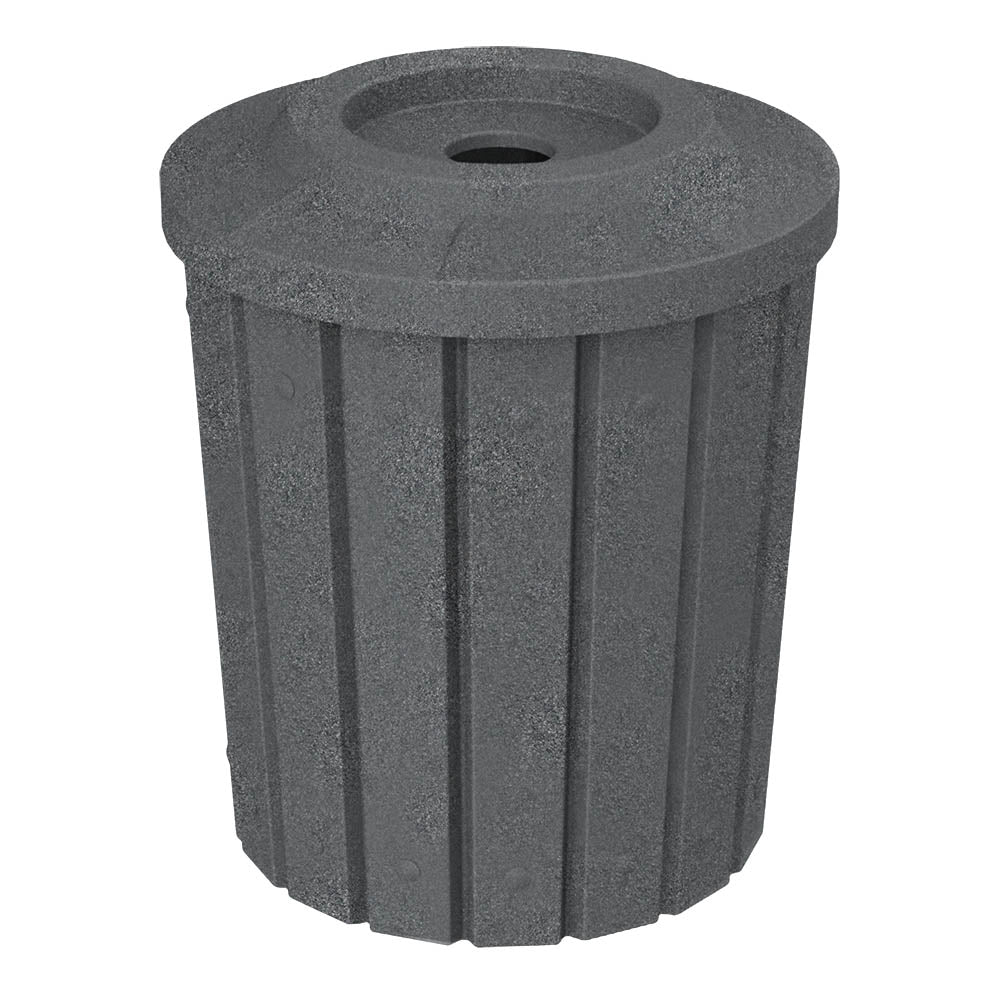 42 Gallon Signature Round | Flat Top with 5" hole - Assembly - Brown Granite - Anchorline Supply