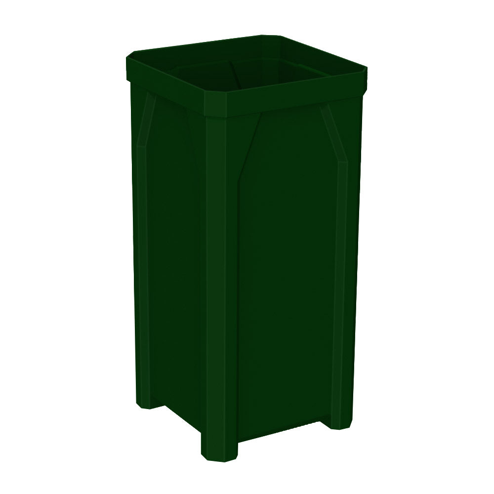 22 Gallon Square Classic Receptacle - Brown Granite - Anchorline Supply